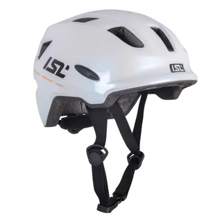 Kinder-Fahrradhelm mit LED-Licht ISL Lumitto - Pearl Weiss