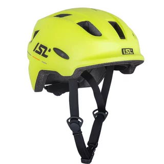 Kinder-Fahrradhelm mit LED-Licht ISL Lumitto - Neon Yellow
