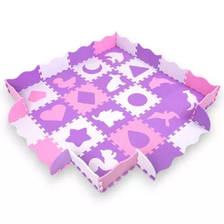 Schaumstoffpuzzle mit Laufstall inSPORTline Burgino 30,5x30,5x1 cm, 36St.