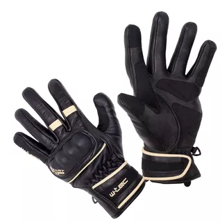 W-TEC Franker Motorrad-Handschuhe - schwarz-weiß