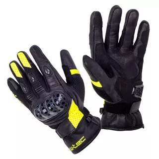 W-TEC Kudavo Motorrad-Handschuhe - schwarz-fluo