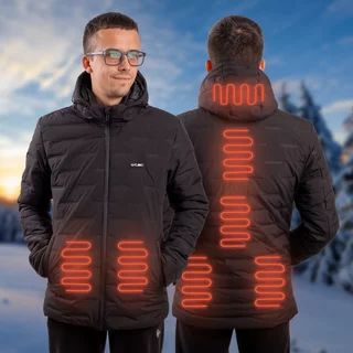 W-TEC HEATborg Beheizte Herrenjacke - schwarz