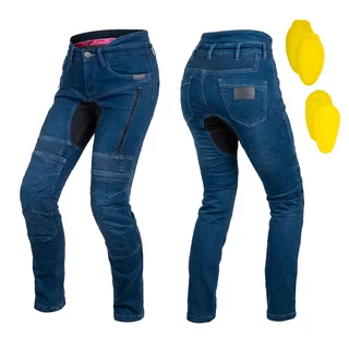 Damen-Moto-Jeans W-TEC Biterilla Eva Lady - blau