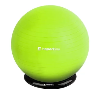 Gymnastikball inSPORTline Top Ball 65 cm mit BallBase - grün