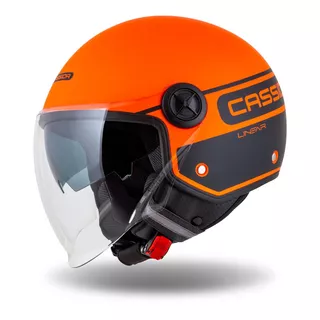 Motorradhelm Cassida Handy Plus Linear orange matt/schwarz