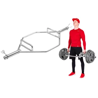 Hex Olympic Schaft inSPORTline Hexlif 140cm/50mm - 21,8kg - bis zu 200kg - mit Klemmen