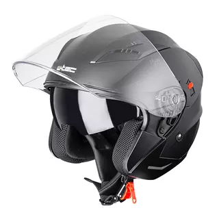 W-TEC Putta Motorrad-Helm - schwarz matt