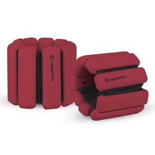 Fitnessgewichte für Knöchel und Handgelenk inSPORTline Brace 2x0,5 kg - bordó
