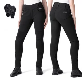 W-TEC Lukrecia Base Moto-Leggings für Frauen - schwarz
