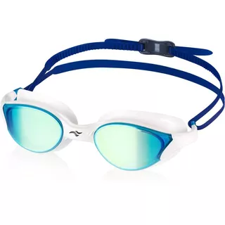 Schwimmbrille Aqua Speed Vortex Mirror - White/Blue/Rainbow Mirror