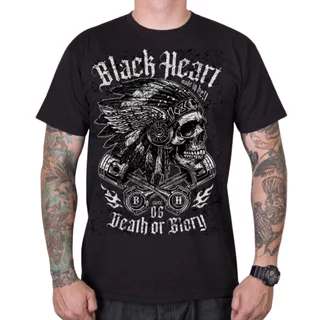 T-shirt BLACK HEART Huron - schwarz