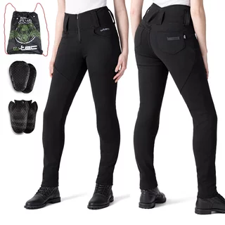 W-TEC Nombutta Damen-Moto-Leggings mit Aramid - schwarz