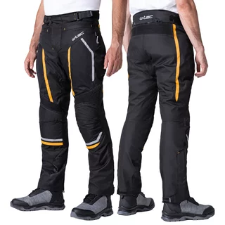W-TEC Toranio Herren Sommer-Motorrad-Hose - schwarz-gelb