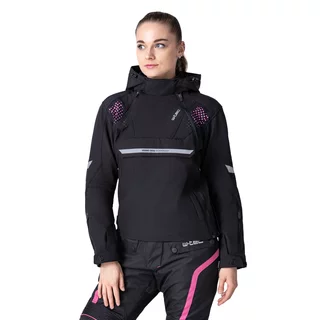 W-TEC Annorack Lady Softshell-Motorradjacke für Damen - schwarz-rosa