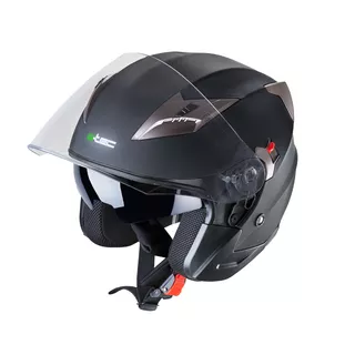 W-TEC Putta Motorrad-Helm - matně černá-bronzová