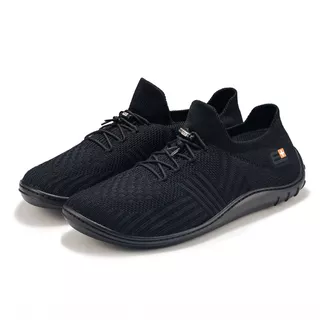Herren Barfußschuhe Brubeck Merino - black/black