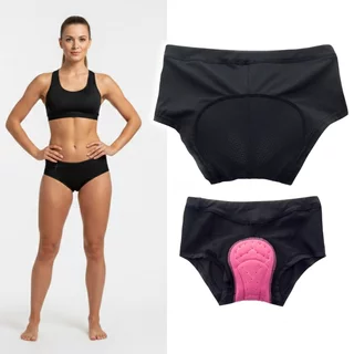 Damen-Boxershorts mit Gel-Einsatz inSPORTline Stradina - schwarz