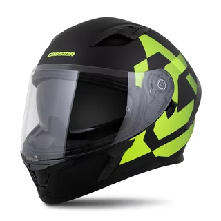 Motorradhelm Cassida Orbit Grind schwarz matt/gelb fluo