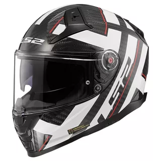 Motorradhelm LS2 FF811 Vector II Carbon Strong Gl. Weiß