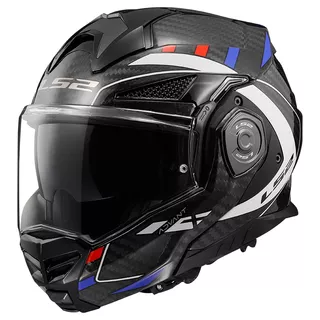 Flip-up Motorradhelm LS2 FF901 Advant X C Future Gl Weiß Blau P/J
