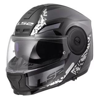 Klappbarer Motorradhelm LS2 FF902 Scope II Oxyd Black Titanium