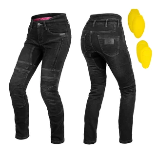 Damen-Moto-Jeans W-TEC Biterilla Eva Lady - schwarz