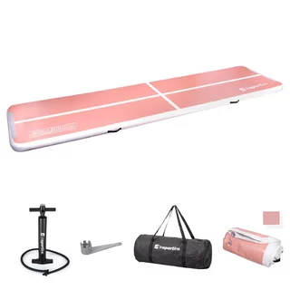 Airtrack inSPORTline Airstunt 500x100x10 cm korallenrosa mit Handpumpe