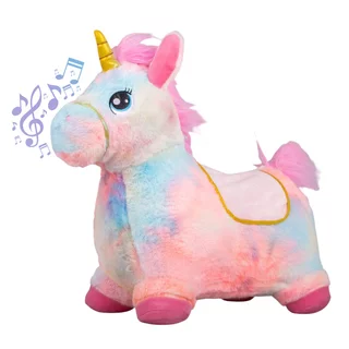 Hüpfendes Pferd inSPORTline Beridino mit Soundeffekten - rosa