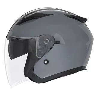 Motorradhelm NOX N129 pastellgrau