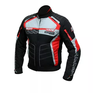 Spark Mizzen Herren Motorradjacke - rot-schwarz