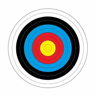 Papierzielscheibe Yate Durchmesser 40 cm 10 Stück