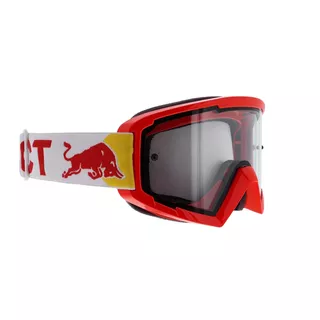 Motocross-Schutzbrille RedBull Spect Whip, rot, klares Plexiglas