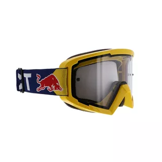 Motocross-Schutzbrille RedBull Spect Whip, gelb, klares Plexiglas