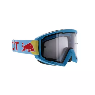 Motocross-Brille RedBull Spect Whip, neonblau, klares Plexiglas