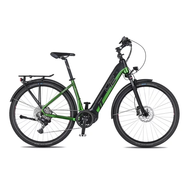 Trekking e-Bike 4EVER Comfort Elite 720Wh 28" - Modell 2025 - snake green/black