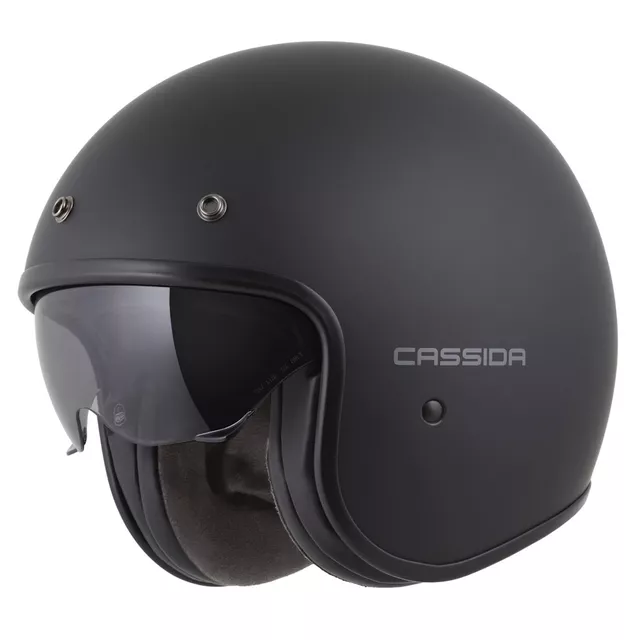 Cassida Oxygen Solid 2.0 Motorradhelm schwarz-matt/dunkelgrau