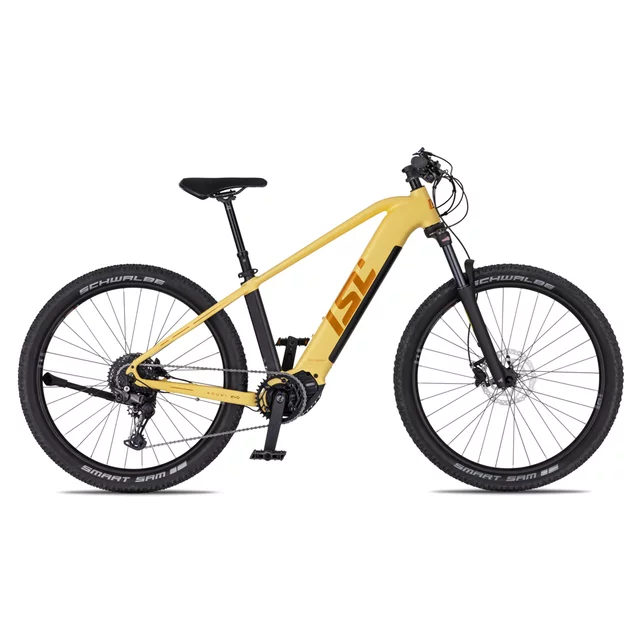 inSPORTline ISL Asuki EVO 835 Wh 27,5" Damen-E-Mountainbike – Modell 2026 - Dusted Pink - Sunbeam Yellow