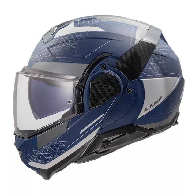 Flip Helm LS2 FF910 Advant II Astral Marineblau Grau P/J