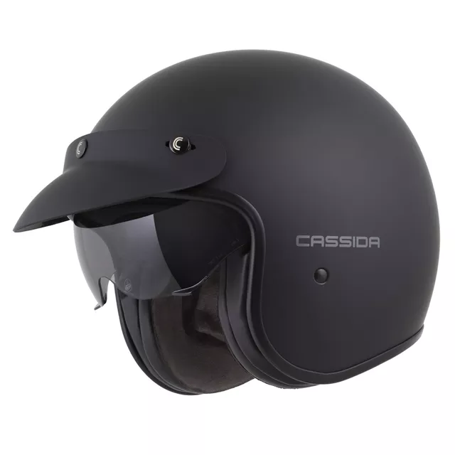 Cassida Oxygen Solid 2.0 Motorradhelm schwarz-matt/dunkelgrau