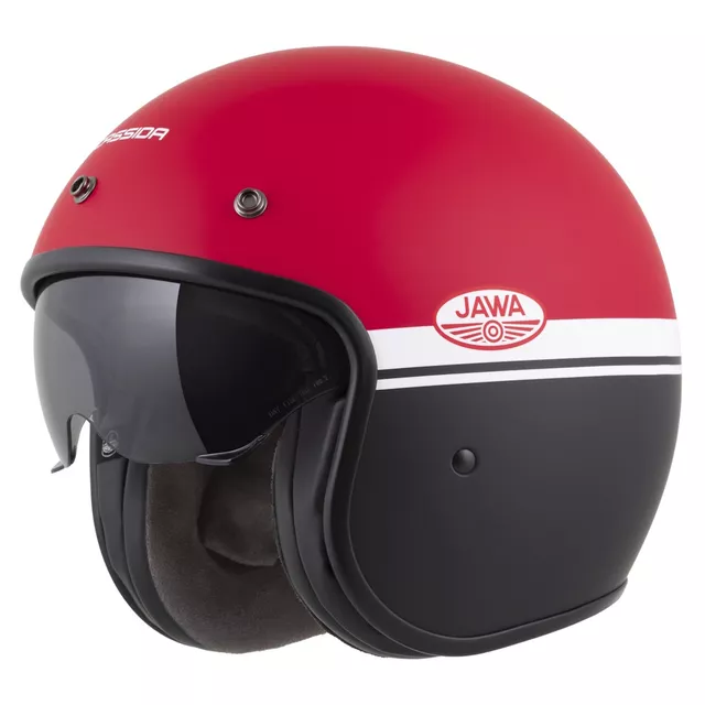 Motorradhelm Cassida Oxygen Jawa OHC 2.0 rot matt/schwarz/weiß