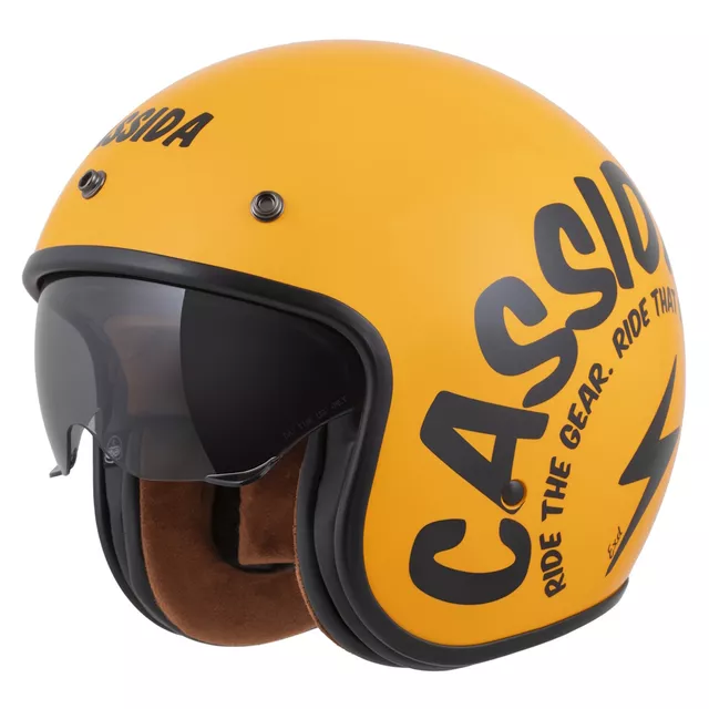 Motorradhelm Cassida Oxygen Gear 2.0 gelb/schwarz