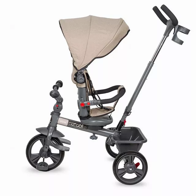 Kinderdreirad mit Führungsstange Coccolle Primo - Lunar Rock