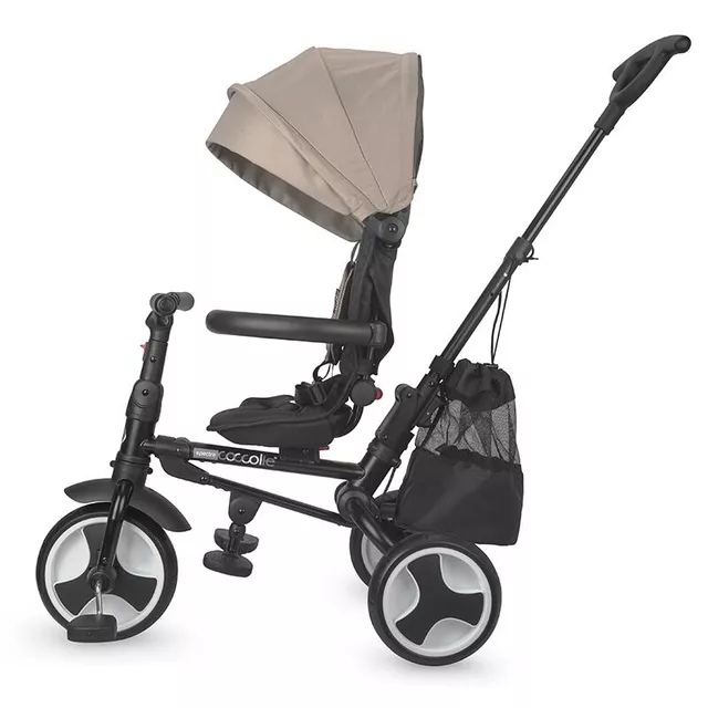 Coccolle Spectra Dreirad mit Führungsstange - Turquoise Tide