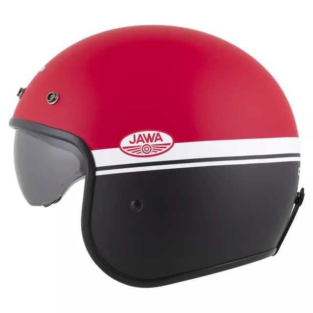 Motorradhelm Cassida Oxygen Jawa OHC 2.0 rot matt/schwarz/weiß