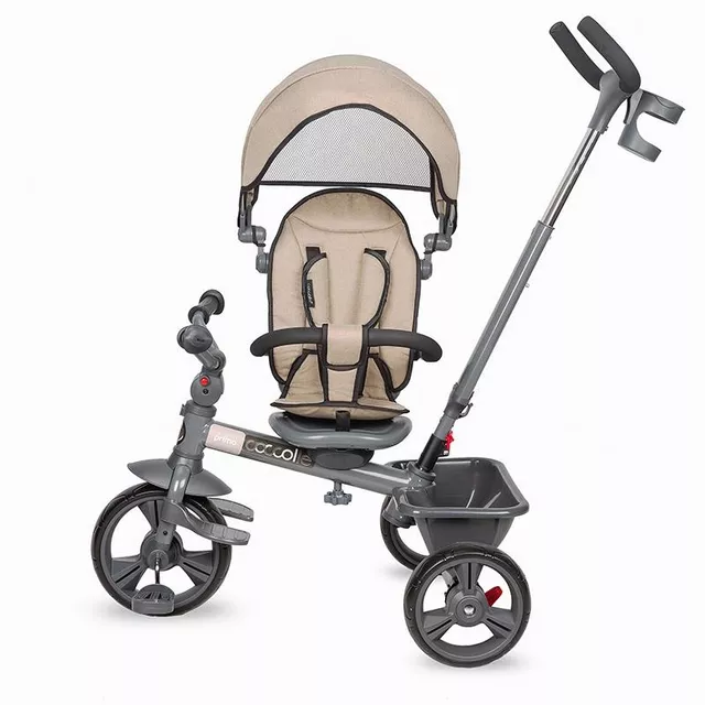 Kinderdreirad mit Führungsstange Coccolle Primo - Lunar Rock