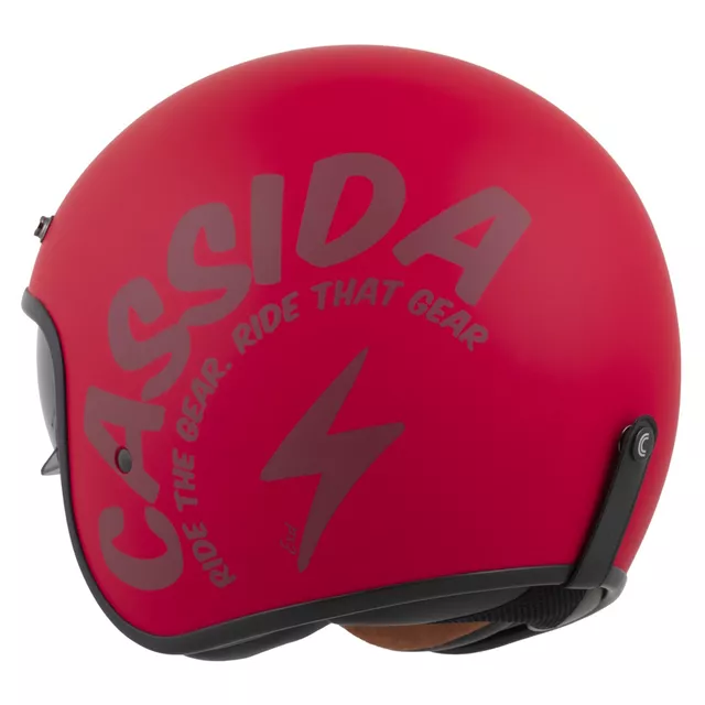 Cassida Oxygen Gear 2.0 Motorradhelm rot matt/dunkelrot