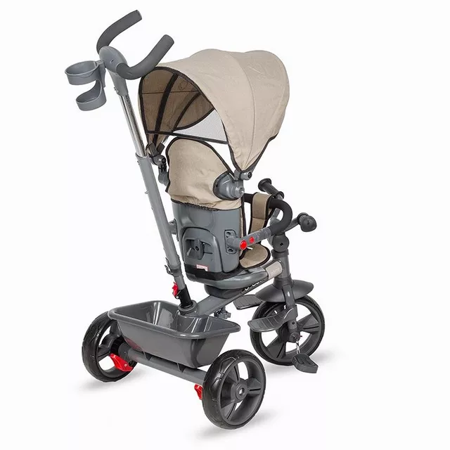 Kinderdreirad mit Führungsstange Coccolle Primo - Lunar Rock