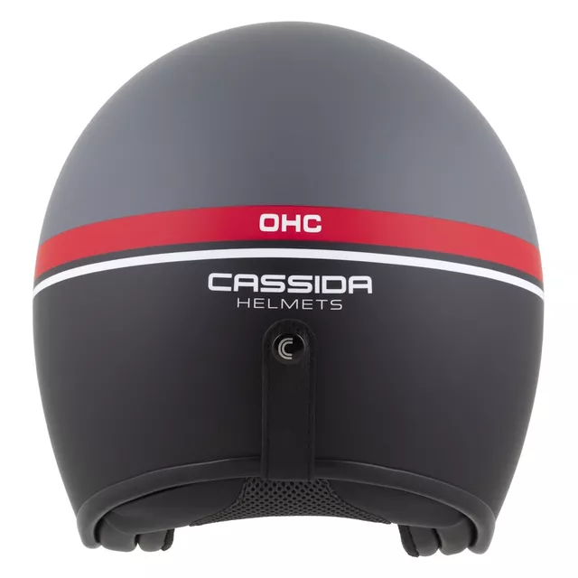 Motorradhelm Cassida Oxygen Jawa OHC 2.0 grau matt/rot/schwarz/weiß