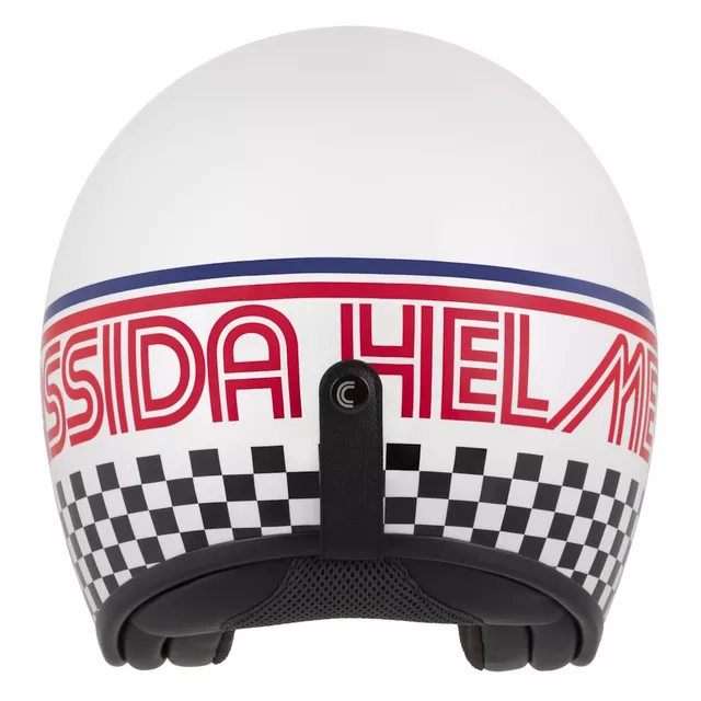 Cassida Oxygen Rondo 2.0 Motorradhelm weiß Perle/rot/blau/schwarz