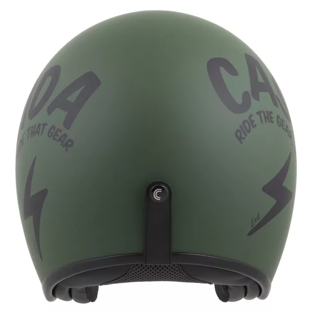 Cassida Oxygen Gear 2.0 Motorradhelm grün matt/schwarz